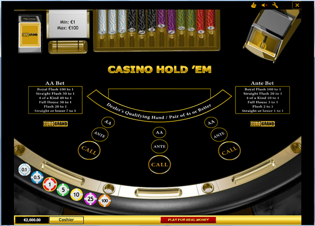 Play Casino Holdem at EuroGrand.com